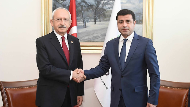 CHP Genel Başkanı Kemal Kılıçdaroğlu ile Selahattin Demirtaş