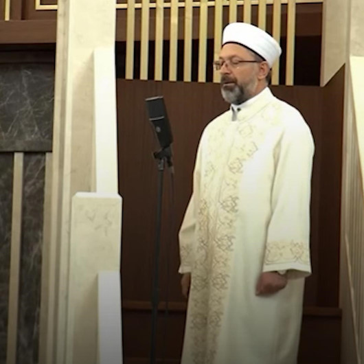 Taksim Camide cemaate hitap eden Diyanet İşleri Başkanı Ali Erbaş: Büyük bir hasret daha sona erdi