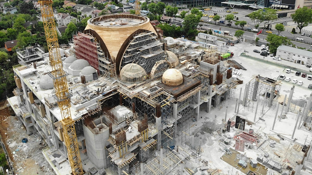 Barbaros Hayrettin Paşa Camii inşaatı 