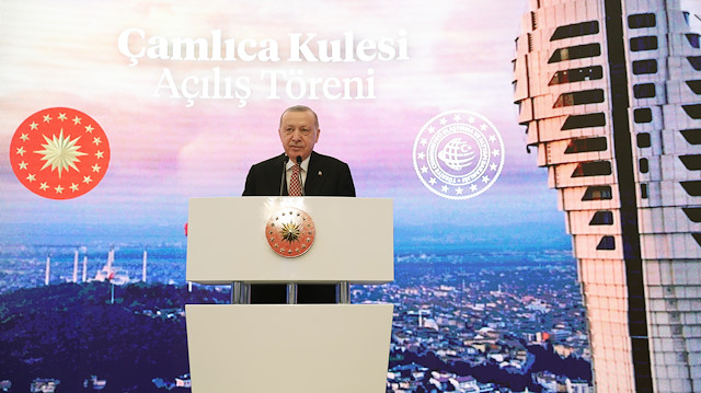 Cumhurbaşkanı Erdoğan Çamlıca Kulesi açılışında konuştu.