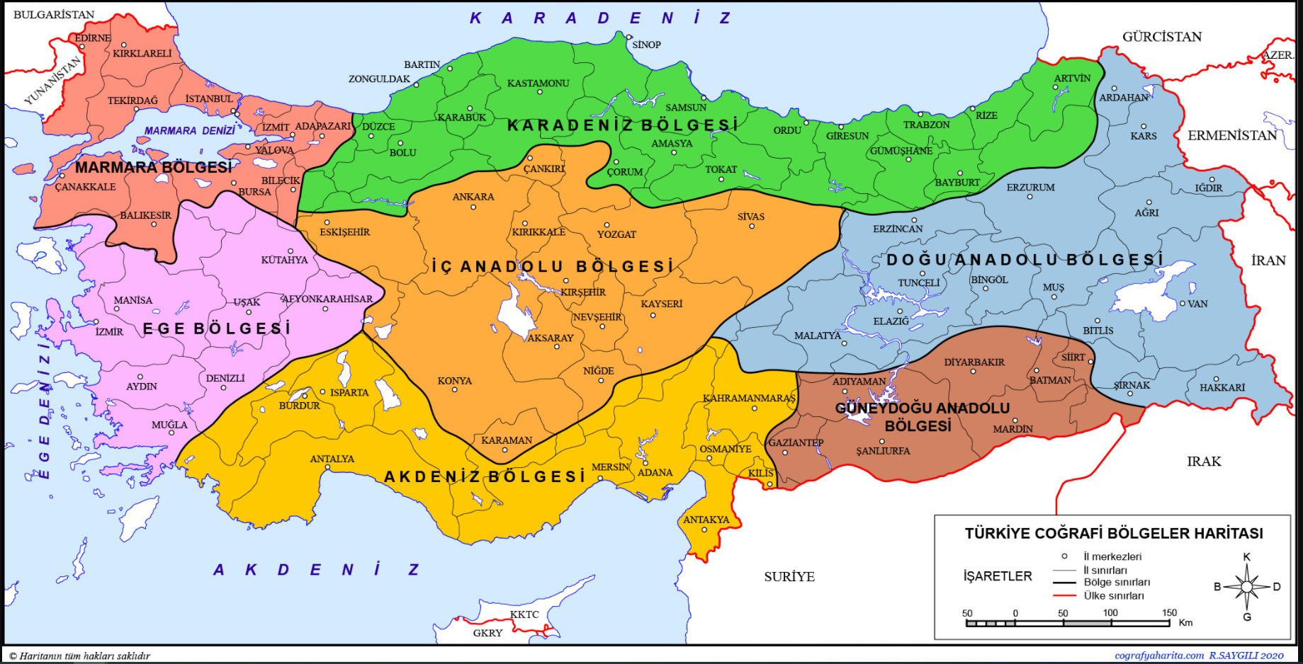 Turkiye Cografi Haritasi