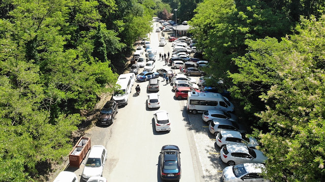 İlk kısıtlamasız cumartesi gününde İstanbullular Belgrad Ormanı'na akın etti