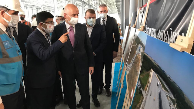 Ulaştırma ve Altyapı Bakanı Adil Karaismailoğlu, Halkalı ve Gayretepe -Metroları Depo Sahası İlk Ray Kaynağı Töreni'ne katıldı.