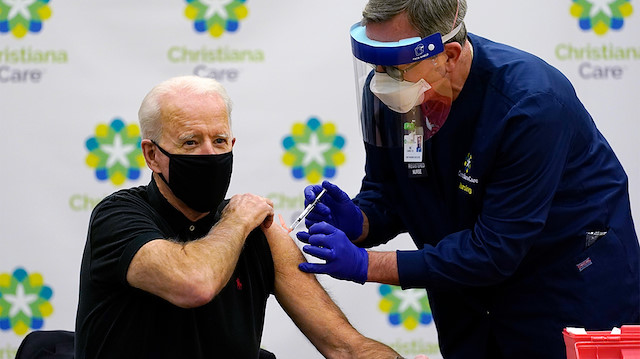 ABD Başkanı Biden, geçtiğimiz yılın aralık ayında koronavirüs aşısı olmuştu.