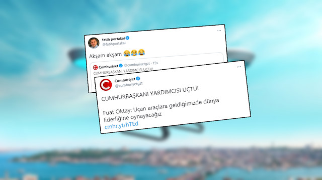 Cumhuriyet gazetesi ve Fatih Portakal'ın paylaşımı.