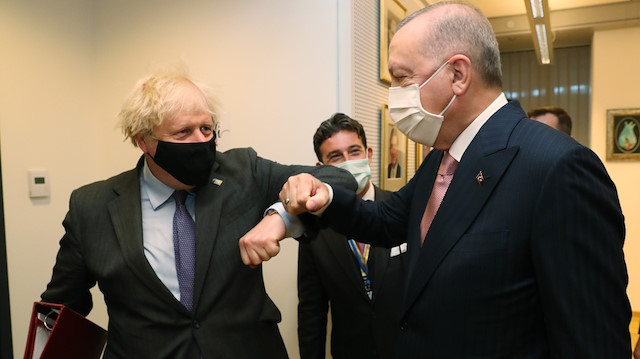 Cumhurbaşkanı Erdoğan, İngiltere Başbakanı Johnson ile görüştü