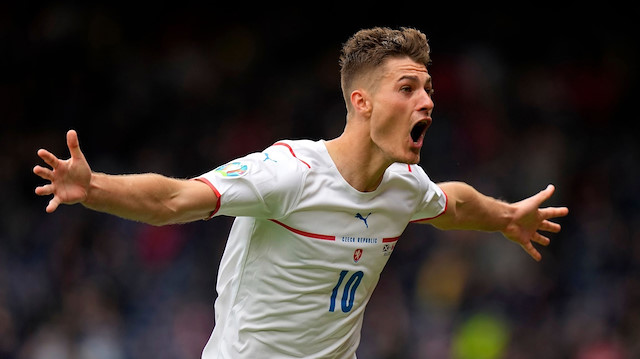 Patrik Schick'in gol sevinci