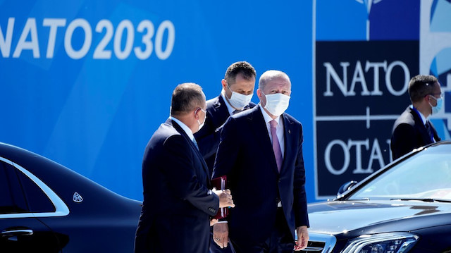 Cumhurbaşkanı Erdoğan NATO Karargahı'nda