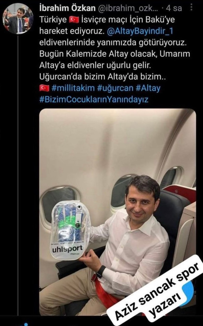 İyi Parti Grup Başkanvekili İbrahim Özkan'ın paylaşımı.