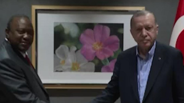 Cumhurbaşkanı Erdoğan Kenya Cumhurbaşkanı Uhuru Kenyatta ile görüştü