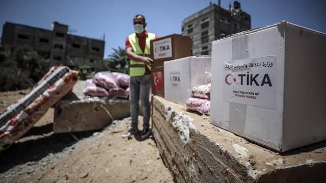 منذ العدوان.. "تيكا" التركية تغيث غزة بالغذاء والدواء