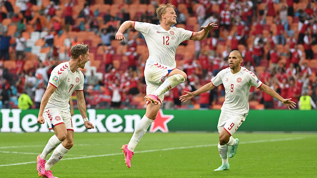 Danimarkalı futbolcuların gol sevinçleri