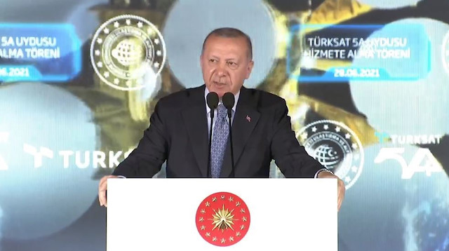 ​Cumhurbaşkanı Recep Tayyip Erdoğan Türksat 5A uydusunun hizmete alım töreninde konuştu.