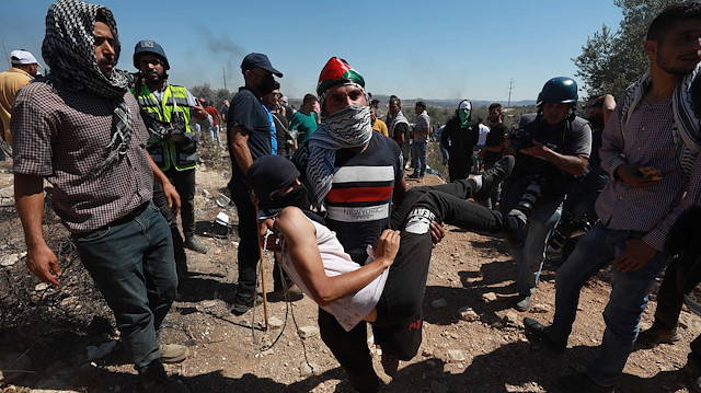 Batı Şeria'da Yahudi yerleşim birimleri karşıtı gösteri​​​​​​​: 87 Filistinli yaralandı 