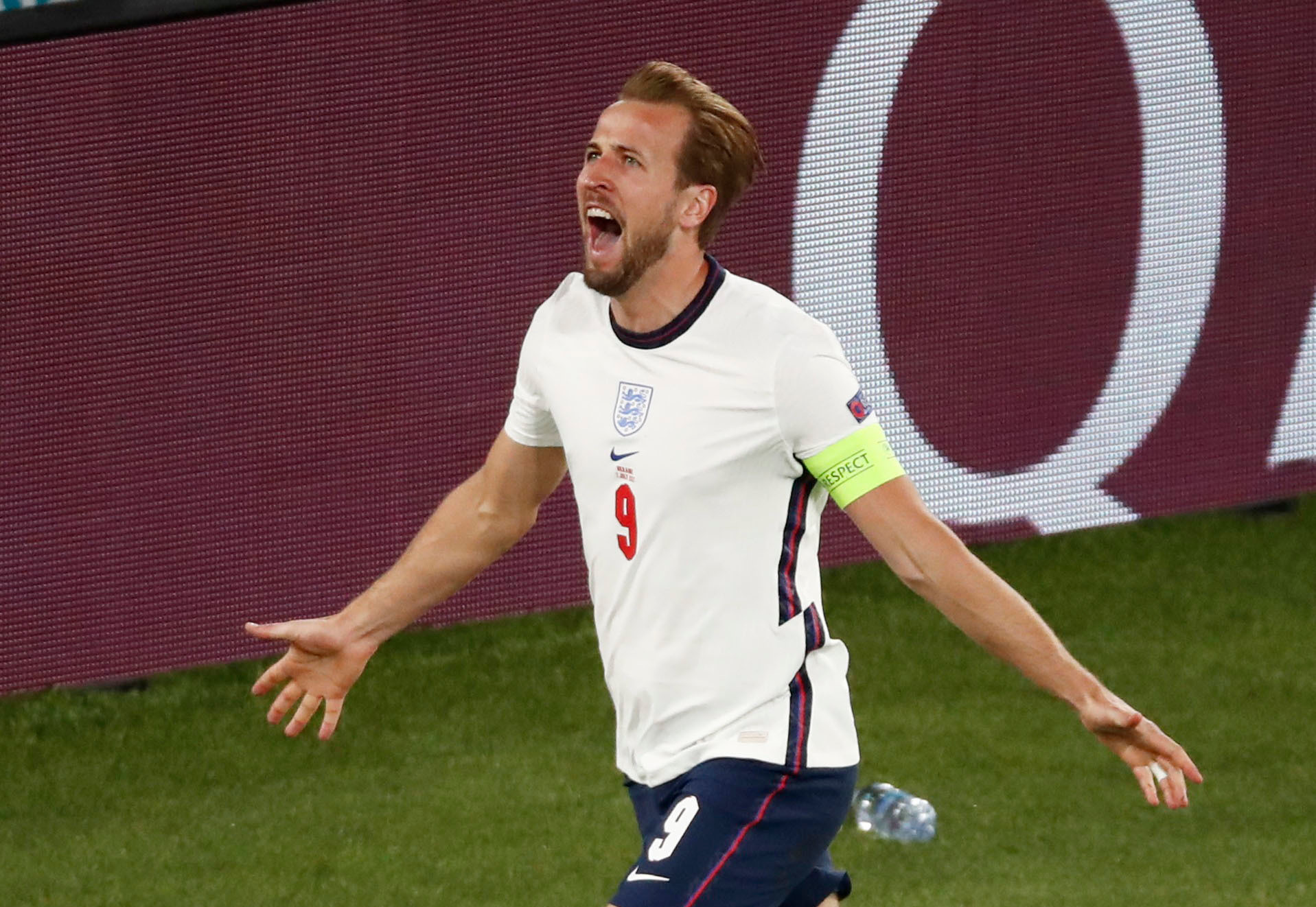 Harry Kane'in attığı gol sonrası yaşadığı sevinç.