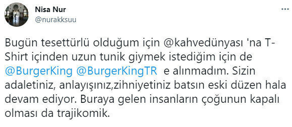 Kahve Dünyası�ndan başörtülü çalışan iddialarına yalanlama Birçok