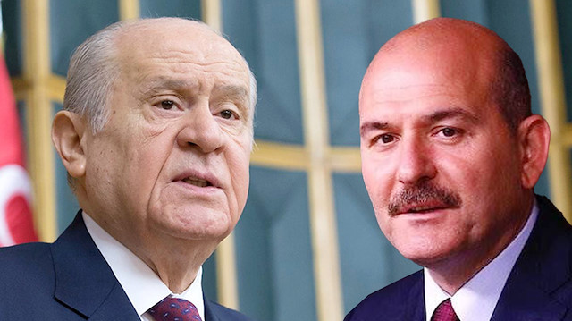 MHP Genel Başkanı Devlet Bahçeli ve İçişleri Bakanı Süleyman Soylu