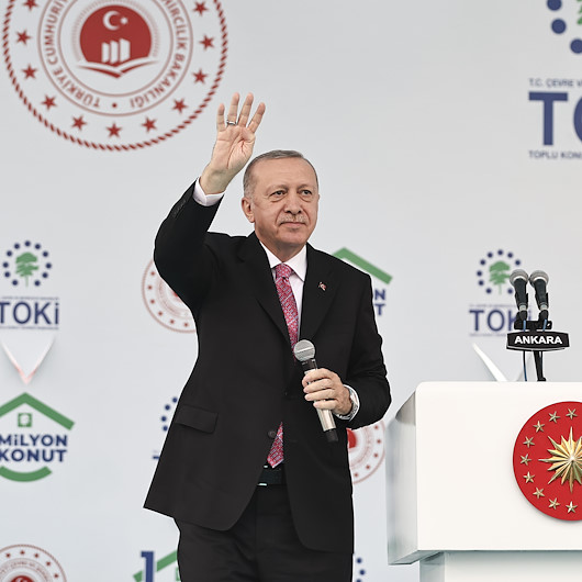 Cumhurbaşkanı Erdoğan: Biz eserlerimizle konuşuyoruz