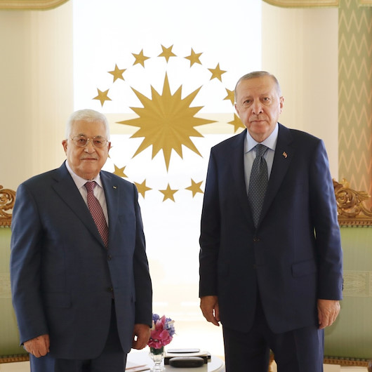 Cumhurbaşkanı Erdoğan ve Mahmud Abbas arasındaki görüşme sona erdi