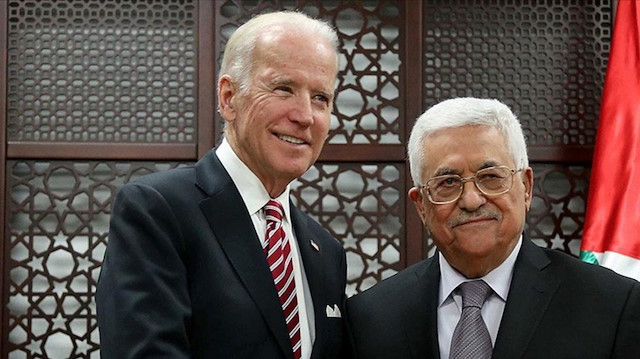 ABD Başkanı Biden - 
Filistin Devlet Başkanı Abbas