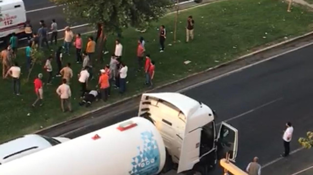Kalp krizi geçiren tanker sürücüsüne ilk müdahaleyi vatandaşlar yaptı