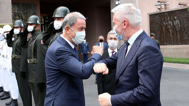 Hulusi Akar - Lorenzo Guerini (Fotoğraf: Arşiv)