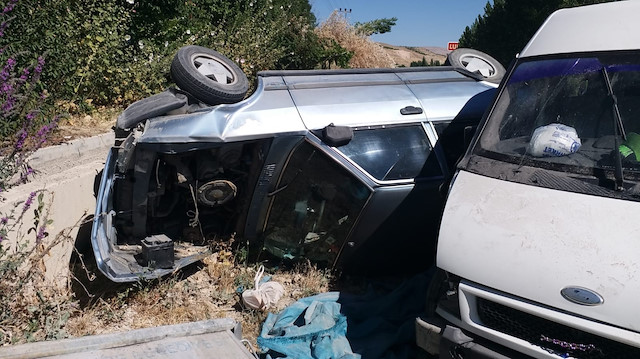 Malatya-Kayseri karayolunda zincirleme kaza sonucu 12 kişi yaralandı. 