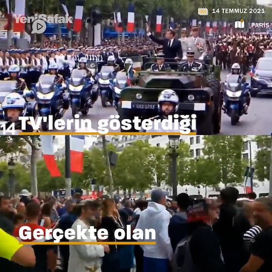 Fransız TVleri Cumhurbaşkanı Macronun yuhalandığı görüntüleri sansürledi