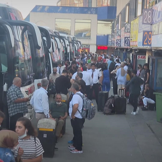 15 Temmuz Demokrasi Otogarında bayram öncesi yoğunluk yaşanıyor