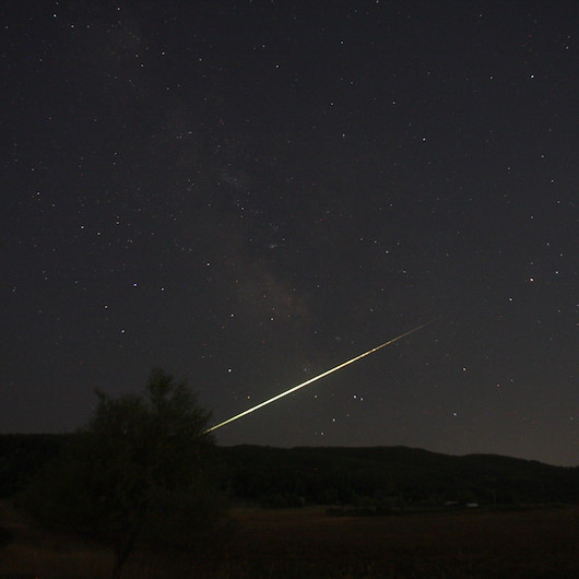 Bursa’da meteor düşüşü böyle görüntülendi