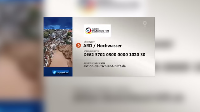 'Das Erste' kanalı ekranlarından IBAN numaraları paylaşıldı.