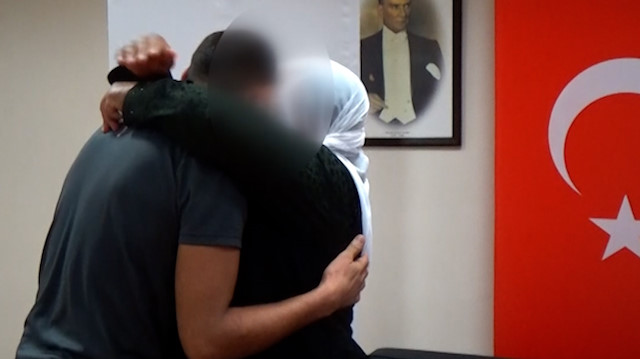 Bir anne daha evladına kavuştu: TVde annesini görüp örgütten kaçtı