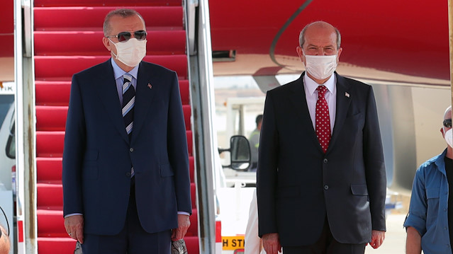 Cumhurbaşkanı Erdoğan KKTC'de.