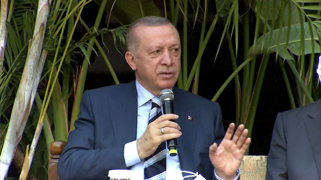Cumhurbaşkanı Erdoğan: Külliyeyi Beşparmak Dağları'na sırtımızı dayayarak yapacağız