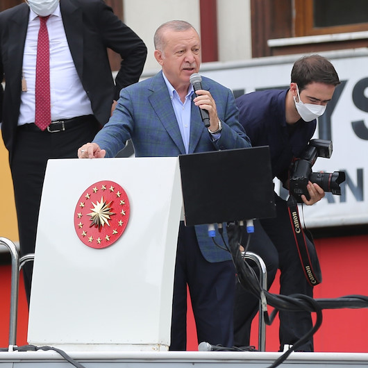 Cumhurbaşkanı Erdoğan sel bölgesinde konuştu: İlk etapta Rize genelinde toplam 550 konut inşa edeceğiz
