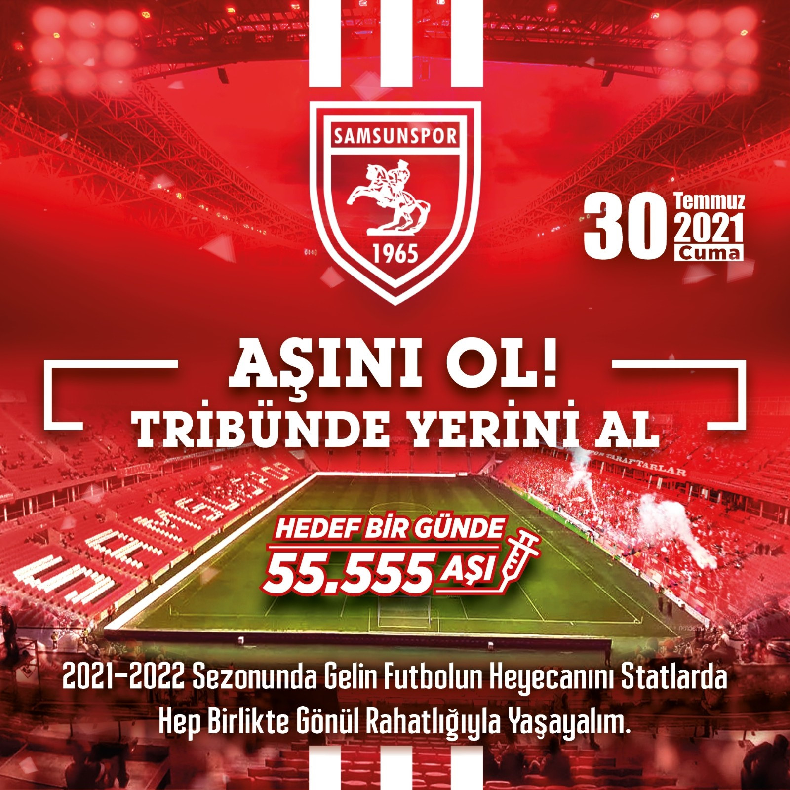 Kampanya kapsamanda 20 adet Samsunspor forması hediye edilecek.