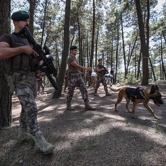 İstanbulda polis ekipleri orman yangınlarına karşı teyakkuz halinde