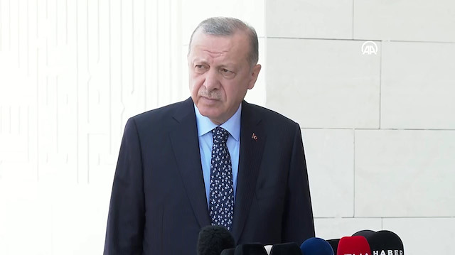 Cumhurbaşkanı Erdoğan, cuma namazının ardından açıklamalarda bulundu. 