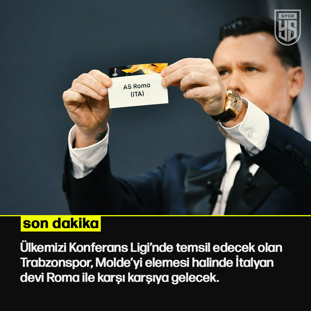 Trabzonspor'un rakibi Roma oldu.