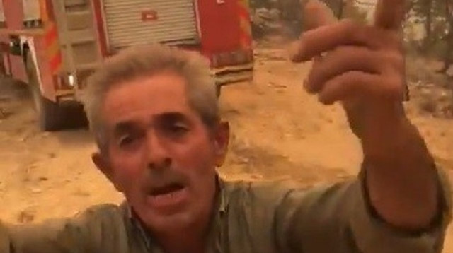 Antalya'da mahallesi yanmaktan kurtarılan vatandaş ekiplere övgüler yağdırdı
