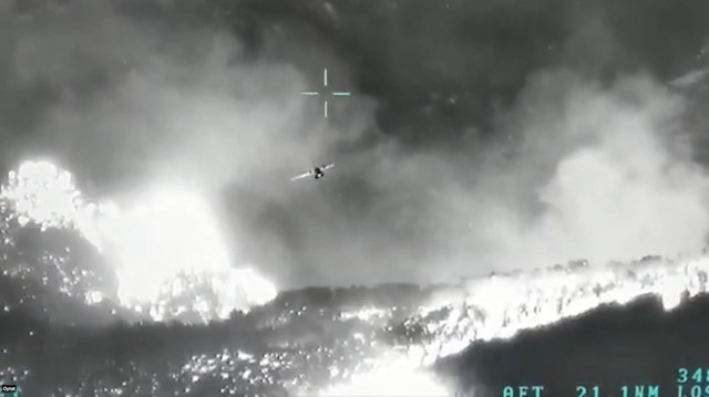 Orman yangınlarıyla mücadeleye insansız hava aracı desteği sürüyor.   