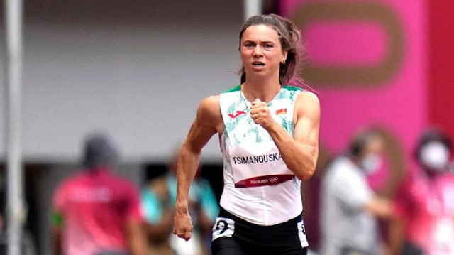 Belaruslu koşucu Kristina Timanovskaya.