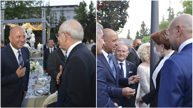 CHP lideri Kemal Kılıçdaroğlu ve İYİ Parti lideri Meral Akşener Ankara Büyükşehir Belediye Başkanı Mansur Yavaş'ın kızının düğününde.