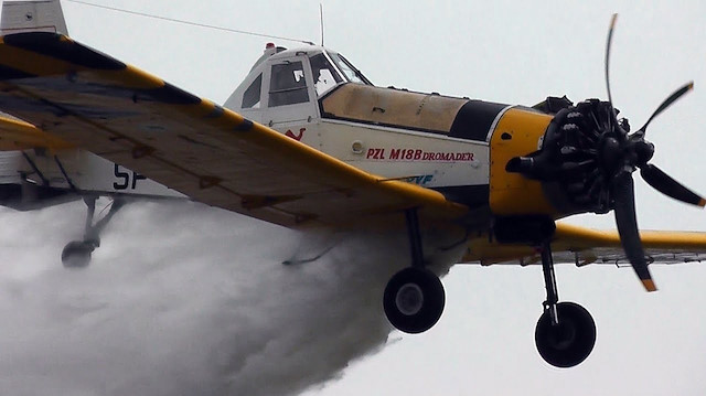 Yunanistan'da Pezetel model uçak, yangın söndürme çalışmaları esnasında düştü.
