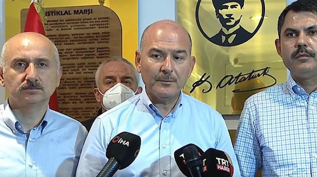 Süleyman Soylu Orta Karadeniz'de yaşanan sel felaketi ile ilgili açıklamalarda bulundu.