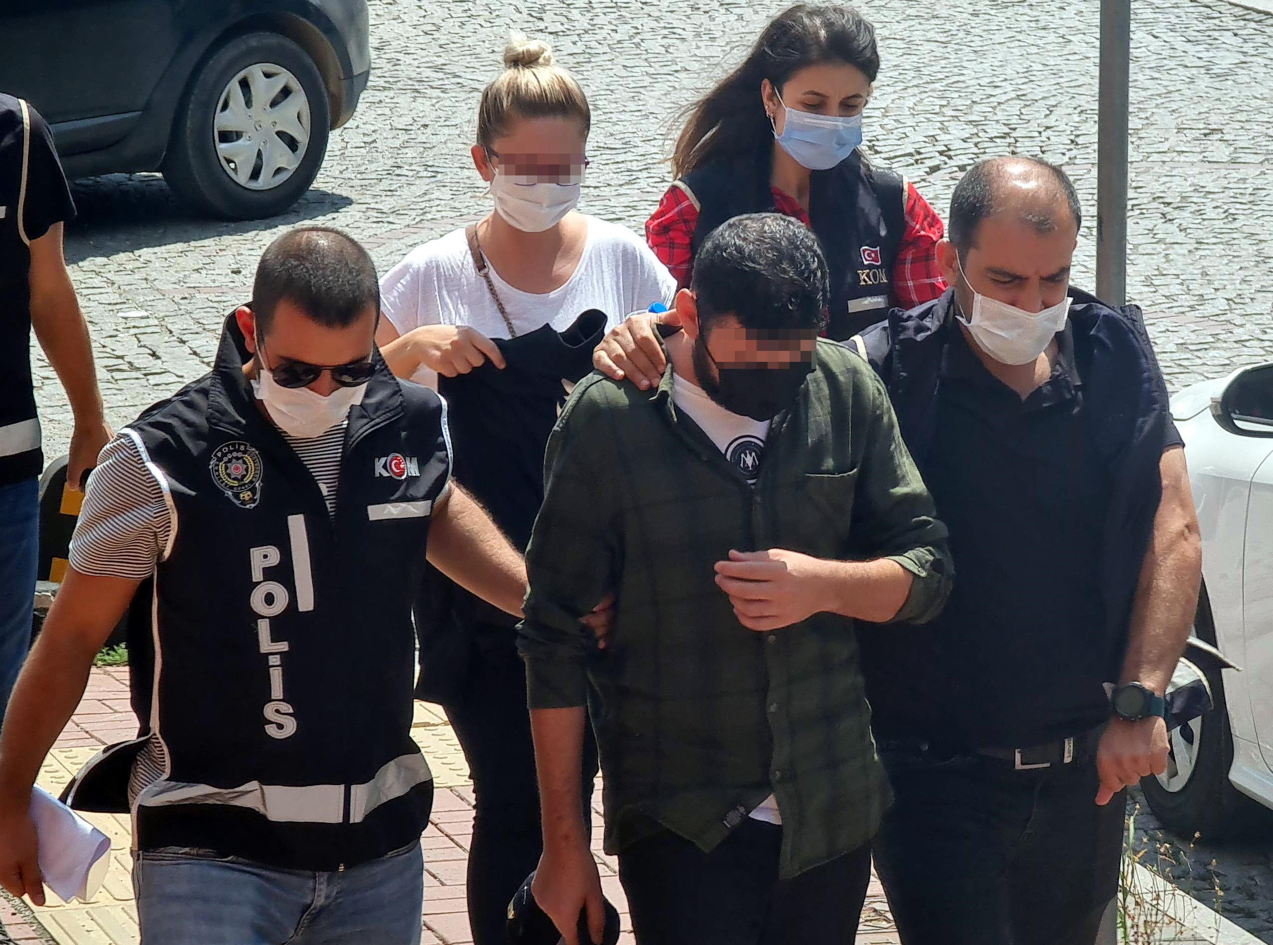 Çift emniyetteki işlemlerinin ardından adliyeye sevk edildi.