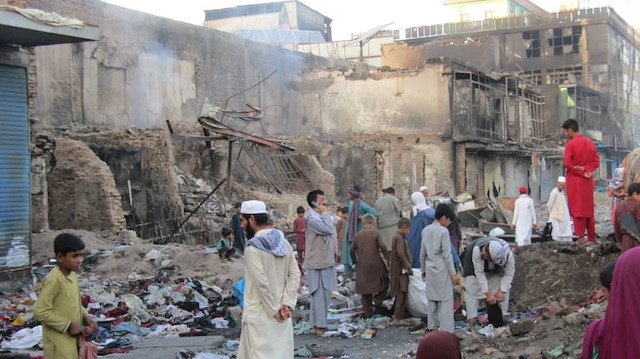 Afganistan’ın ilerleyişini sürdüren Taliban’ın ele geçirdiği Kunduz kentindeki tahribat görüntülendi.