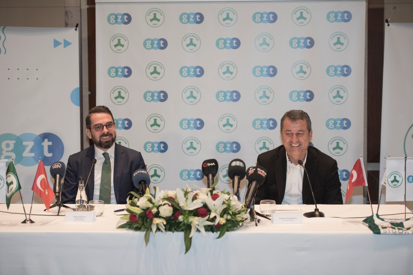 Albayrak Medya Dijital Genel Müdürü Ömer Karaca ve GZT Giresunspor Başkanı Hakan Karaahmet