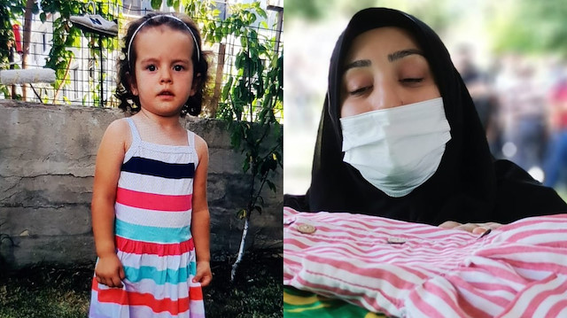 Zümra Nur'un annesi kızının tabutuna sarılıp gözyaşlarına boğuldu.