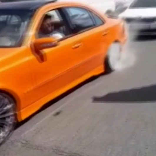 Avcılarda drift yapan sürücüye ceza